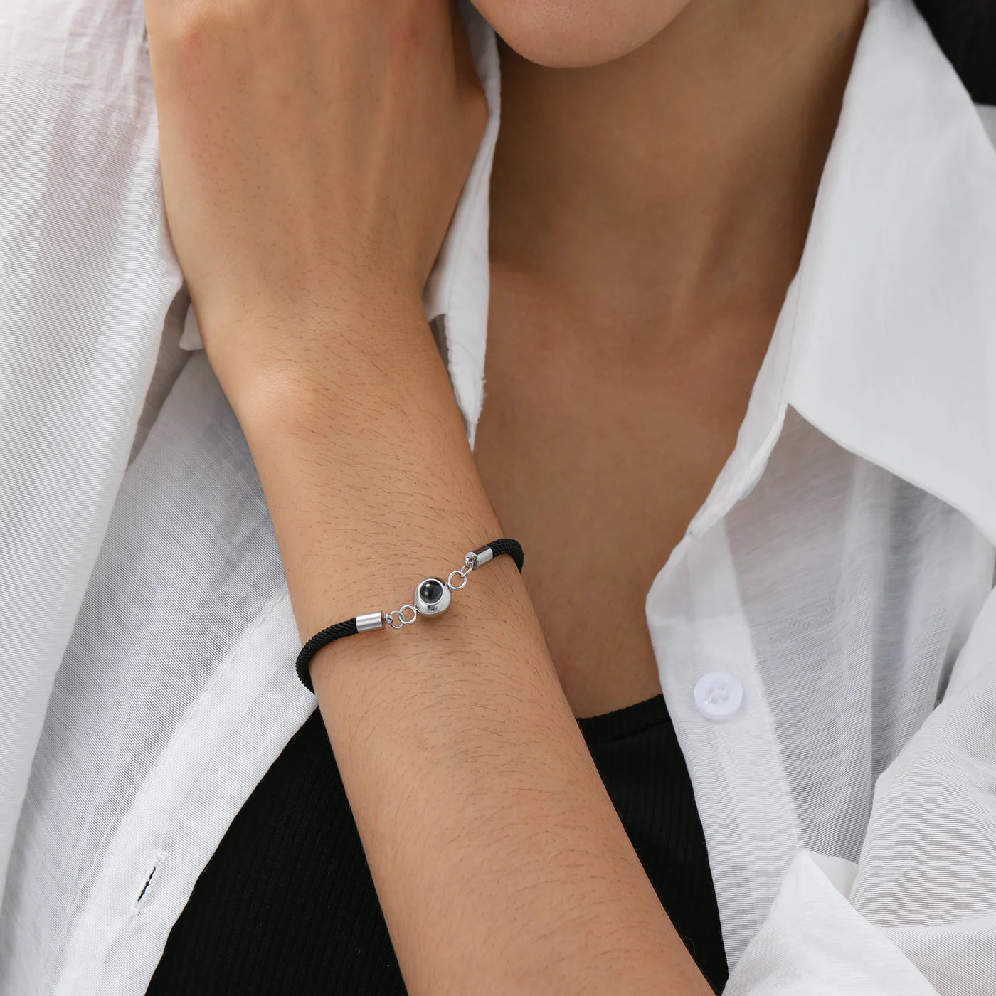 Glamour Photo Projection Bracelet with Picture Inside