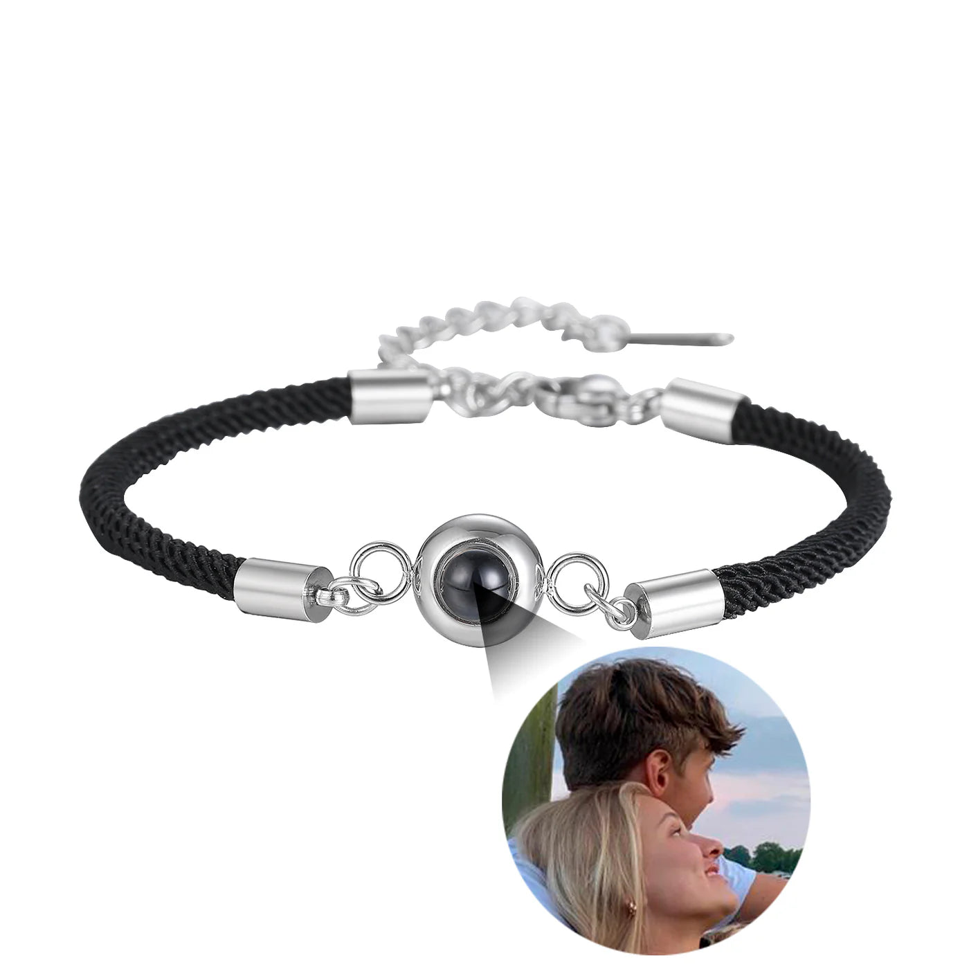 Glamour Photo Projection Bracelet with Picture Inside