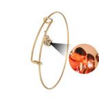 Embrace Photo Projection Bangle Bracelet with Picture Inside
