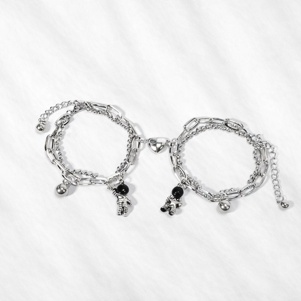 Astronaut Couple Bracelets – Matching Space Jewellery Set
