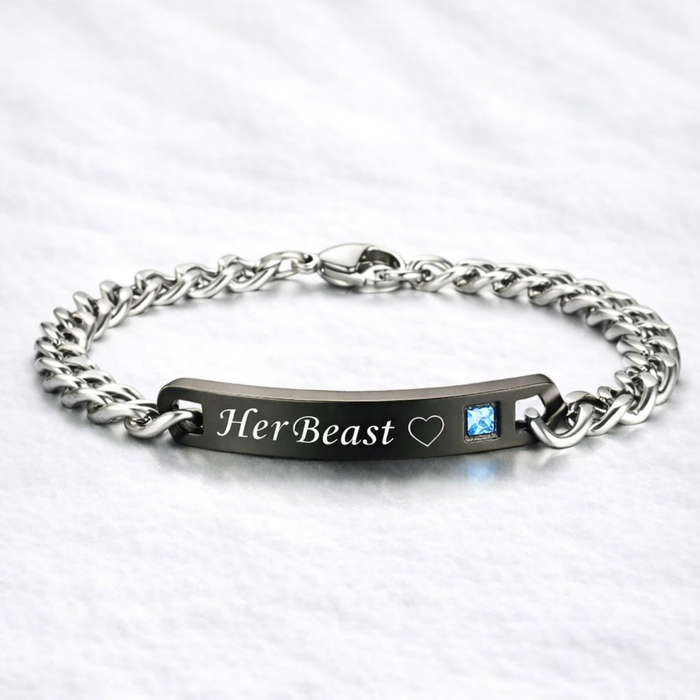 Beauty and the Beast Couple Bracelet – Matching Bracelets for Couples