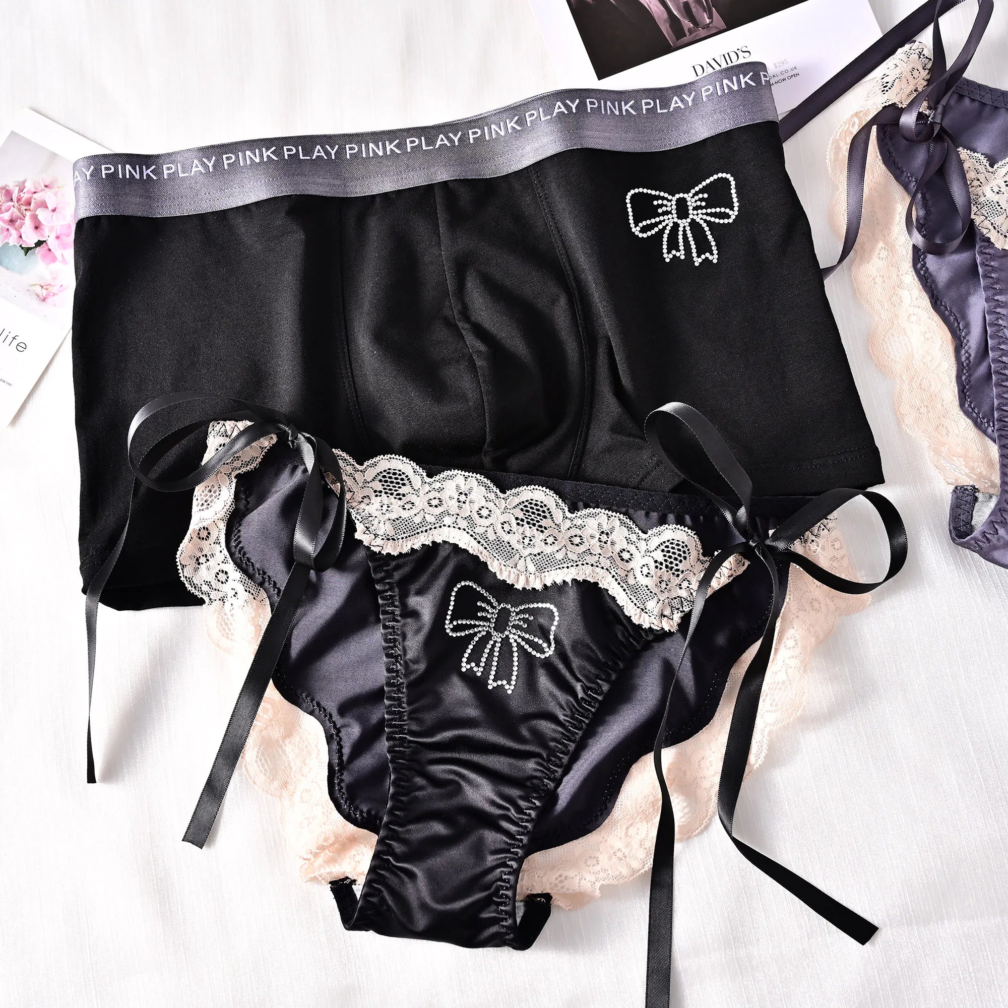 Bow Tie Matching Couples Underwear – Smooth Lightweight Set