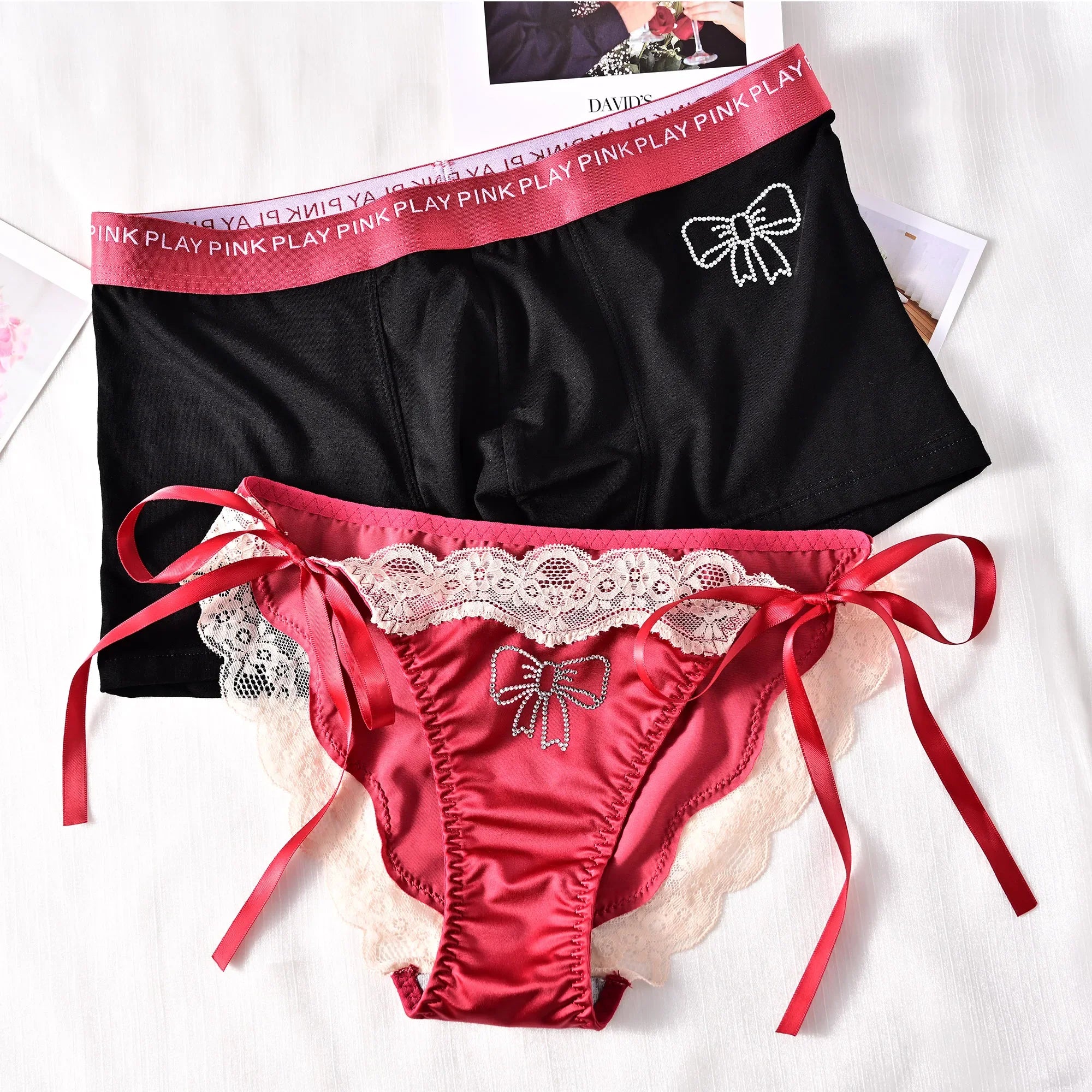 Bow Tie Matching Couples Underwear – Smooth Lightweight Set