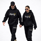 Wifey Hubby Matching Couples Tracksuits – Cotton Blend Set