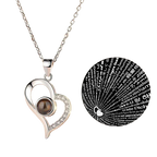 I Love You in 100 Languages Necklace – Romantic Projection Jewellery