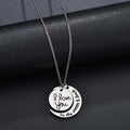 I Love You to the Moon and Back Couples Necklace – Matching Set Silver