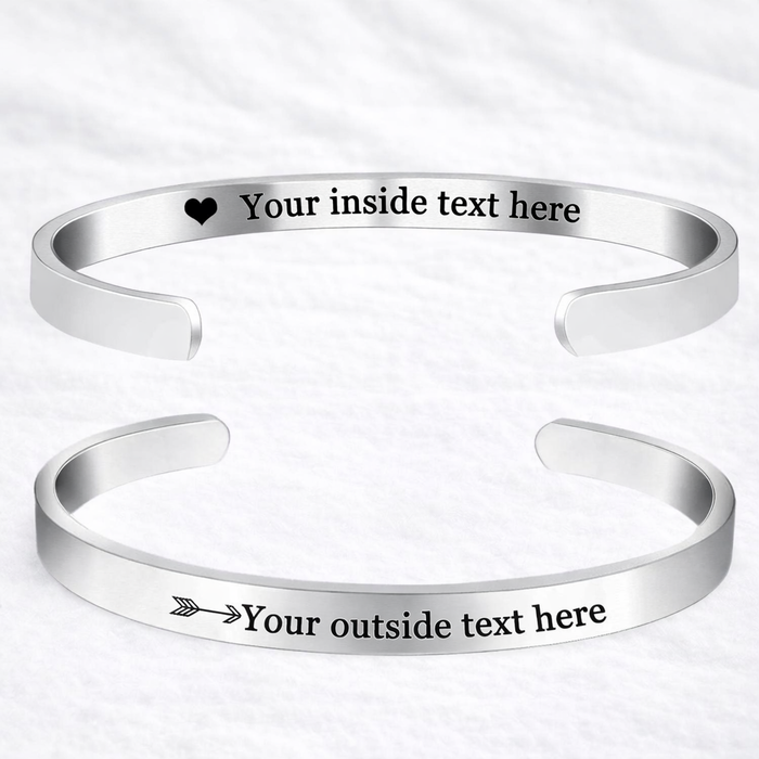 Custom Engraved Bracelets for Couples – Matching Personalised Jewellery