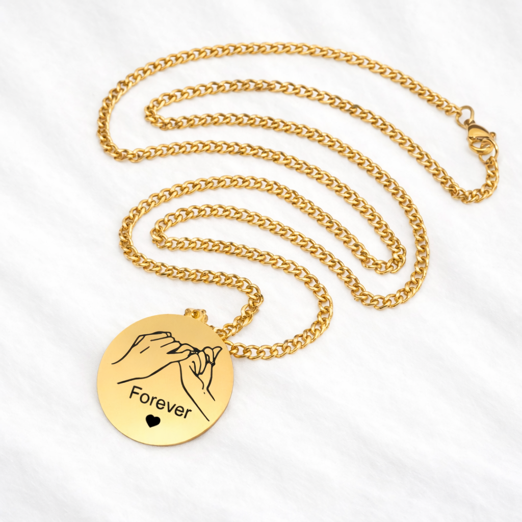 Custom Promise Necklace – Personalised Pinky Promise Jewellery