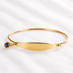 Echoes Engraved Photo Projection Bracelet with Picture Inside