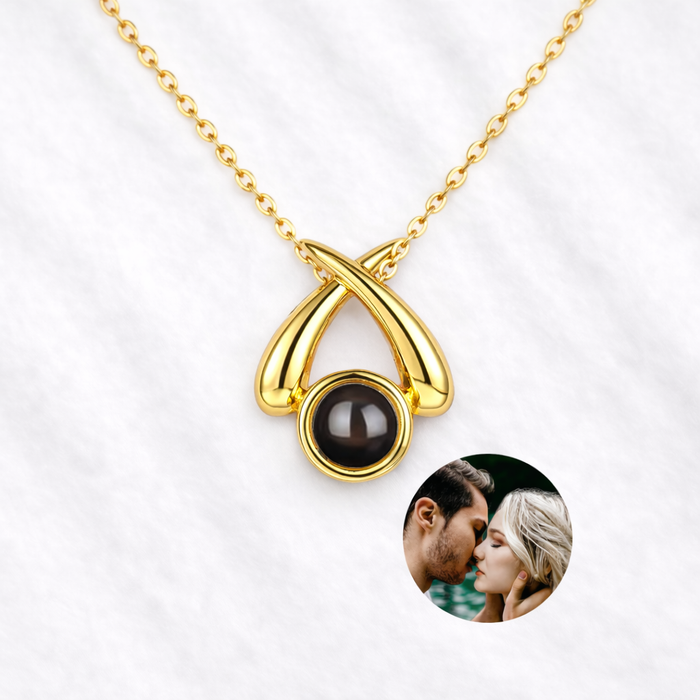 Fleeting Memories Projection Photo Necklace with Picture Inside