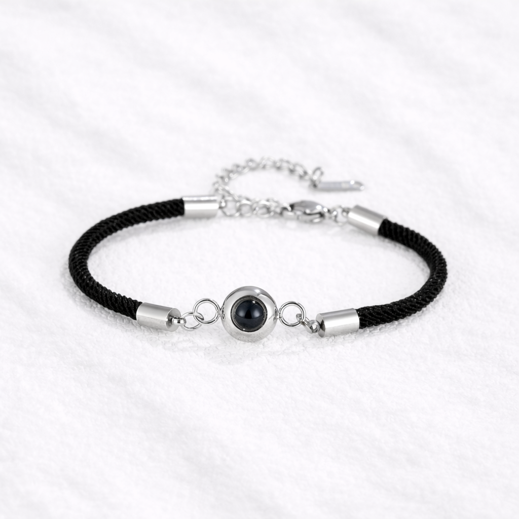 Glamour Photo Projection Bracelet with Picture Inside