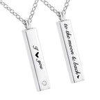 I Love You to the Moon and Back Necklace – Romantic Jewellery Gift