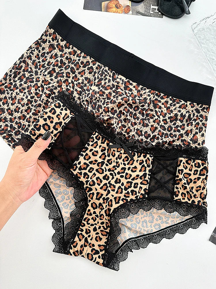 Leopard Print Couples Matching Underwear – Smooth Lightweight Set