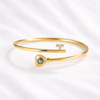 Love Key Photo Projection Bangle Bracelet with Picture Inside