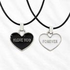 Love You Forever Couple Necklace – Romantic Matching Set