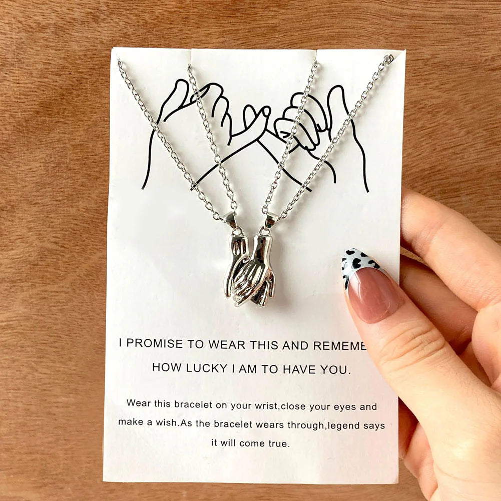 Magnetic Pinky Promise Necklace – Matching Couple Set