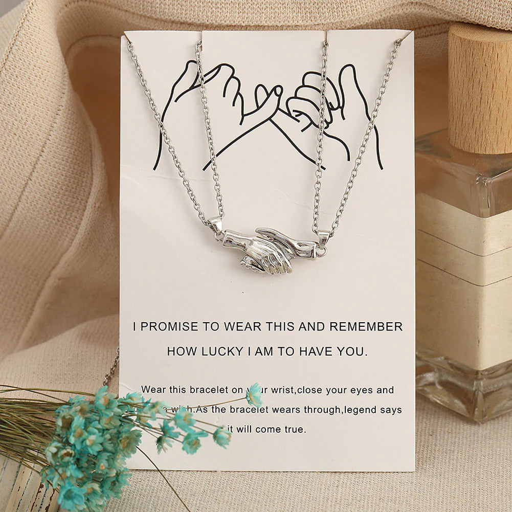 Magnetic Pinky Promise Necklace – Matching Couple Set