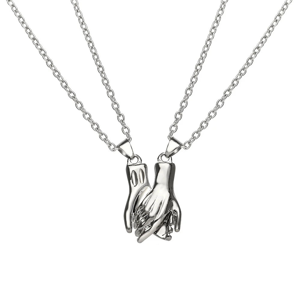 Magnetic Pinky Promise Necklace – Matching Couple Set