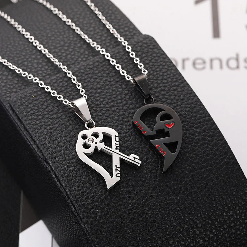 Matching Half Heart Necklaces for Couples – Romantic Jewellery Set