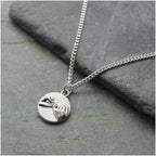 Silver Pinky Promise Necklace – Dainty Pinky Swear Pendant