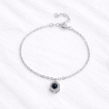 Radiant Halo Photo Projection Bracelet with Picture Inside