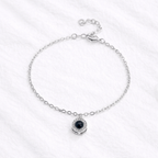 Radiant Halo Photo Projection Bracelet with Picture Inside