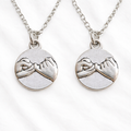 Silver Pinky Promise Necklace – Dainty Pinky Swear Pendant