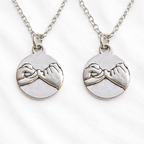 Silver Pinky Promise Necklace – Dainty Pinky Swear Pendant