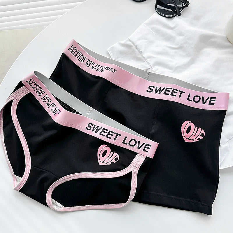 Sweet Love Matching Couples Underwear – Smooth Lightweight Set