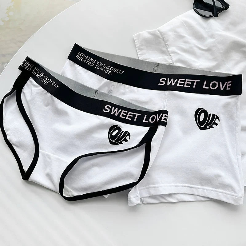 Sweet Love Matching Couples Underwear – Smooth Lightweight Set