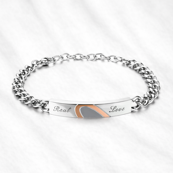 Stainless Steel Couple Bracelets – Durable Matching Jewellery
