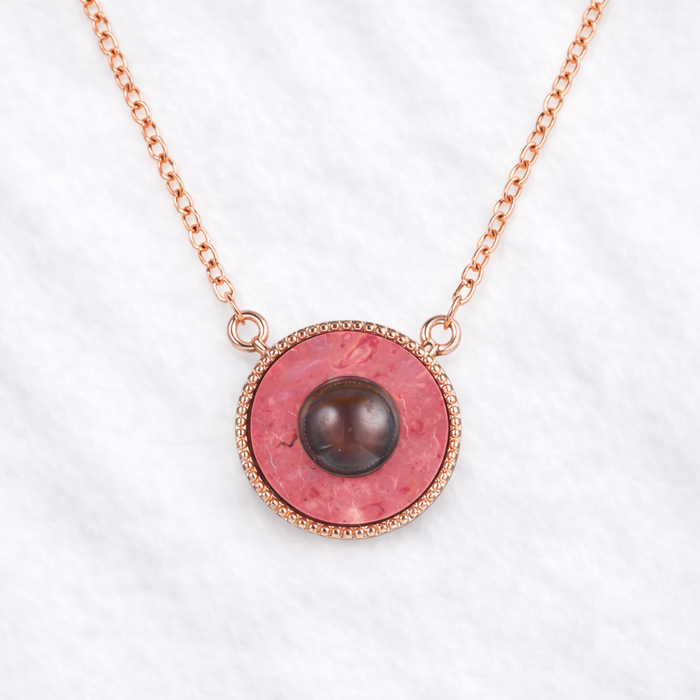 Timeless Statement Photo Projection Necklace with Picture Inside