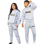 Wifey Hubby Matching Couples Tracksuits – Cotton Blend Set