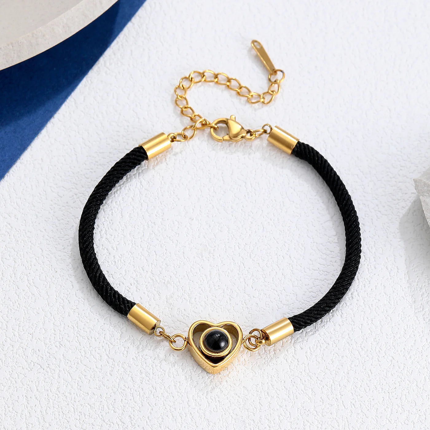 Royal Radiance Photo Projection Bracelet with Picture Inside