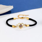 Royal Radiance Photo Projection Bracelet with Picture Inside