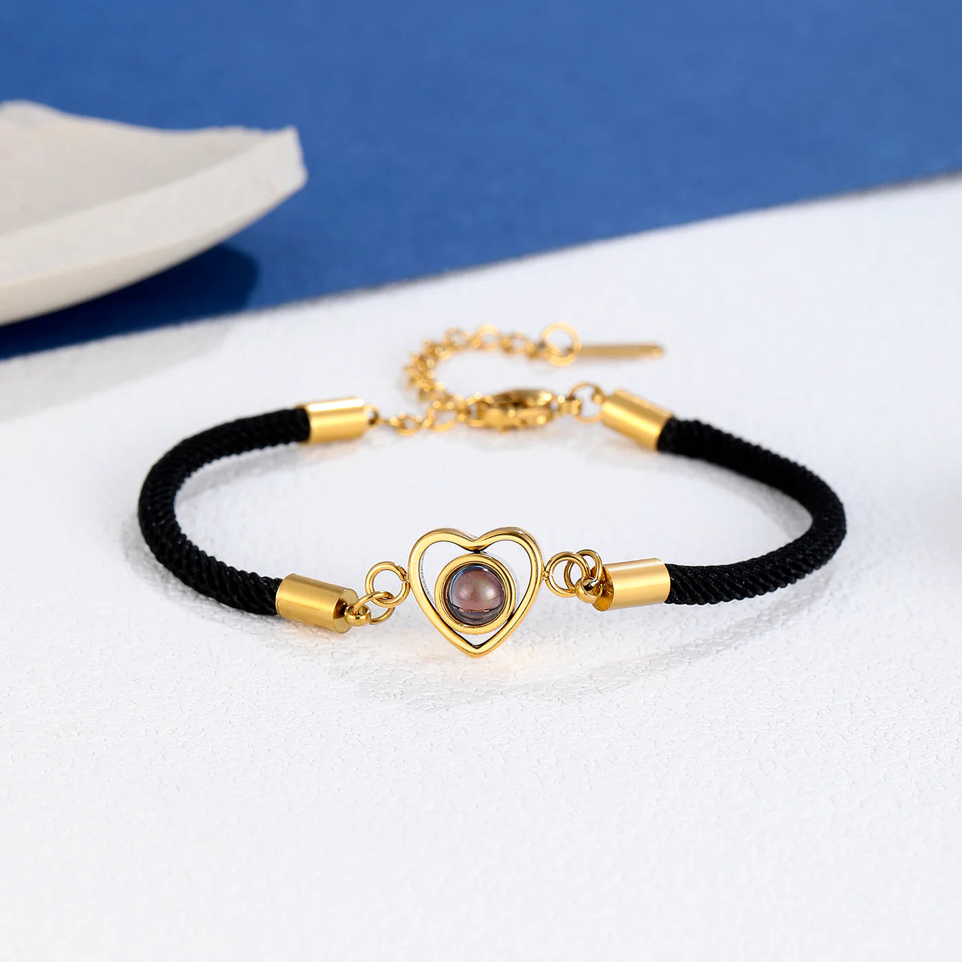 Royal Radiance Photo Projection Bracelet with Picture Inside