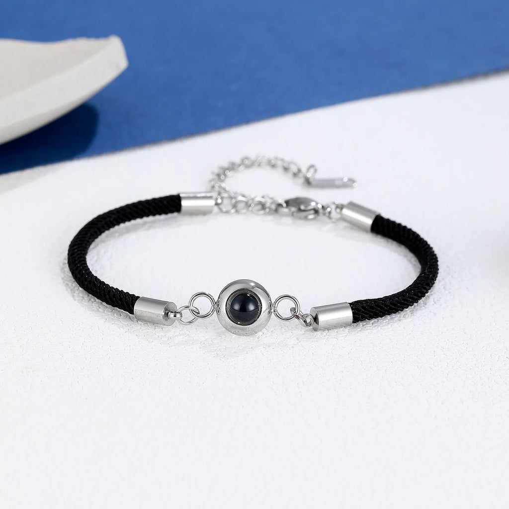 Glamour Photo Projection Bracelet with Picture Inside