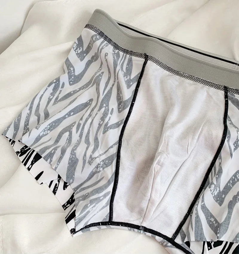 Zebra Print Couples Matching Underwear – Smooth Lightweight Set