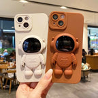 3D Astronaut iPhone Case – Durable Silicone Cover with Raised Lens Guard iPhone XS Black