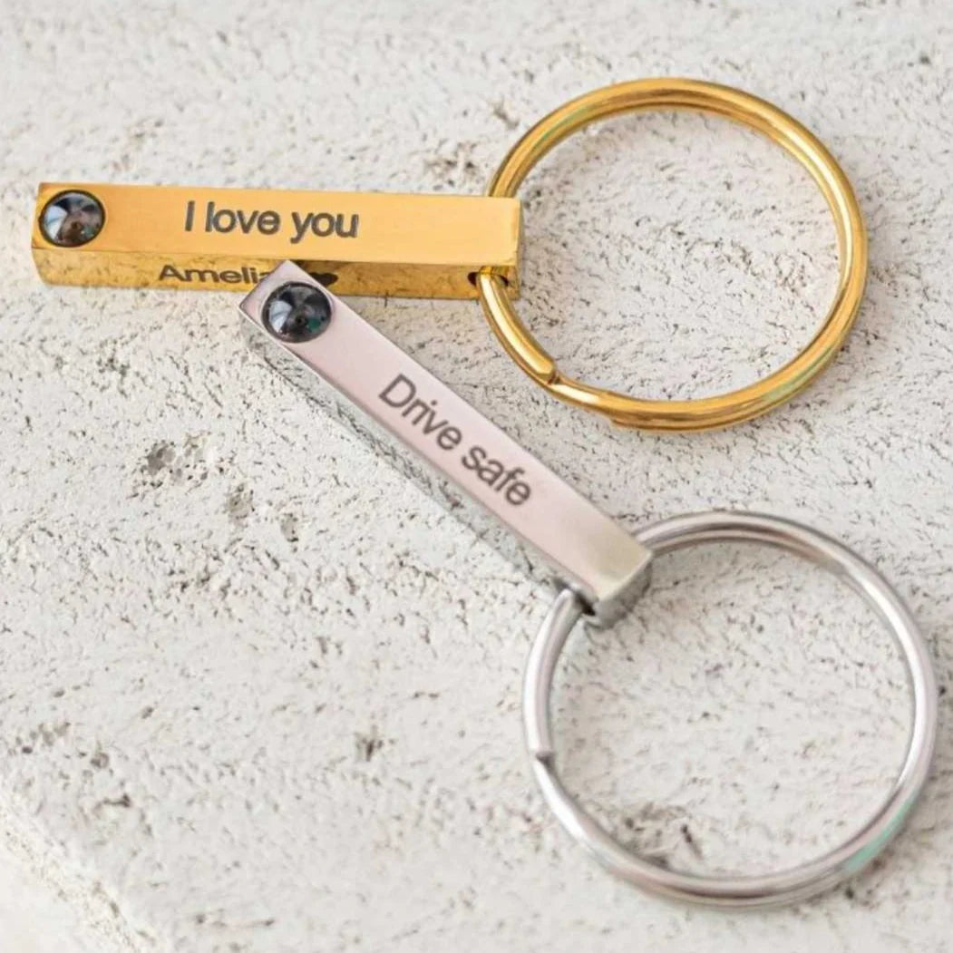 Bar Projection Keychain – Personalized Photo Projection Keepsake