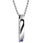 Matching Couple Heart Necklaces – Romantic His & Hers Set His