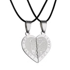 Couple Necklaces Interlocking Heart – Romantic Matching Set