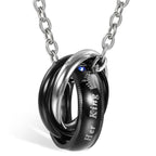 King and Queen Promise Necklace – Matching Couple Jewellery Set His