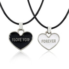 Love You Forever Couple Necklace – Romantic Matching Set