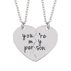 You Are My Person Heart Necklace – Romantic Jewellery Gift