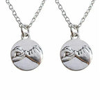 Silver Pinky Promise Necklace – Dainty Pinky Swear Pendant