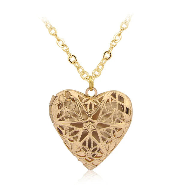 Heart Locket Necklace for Couples – Romantic Matching Jewellery Gold