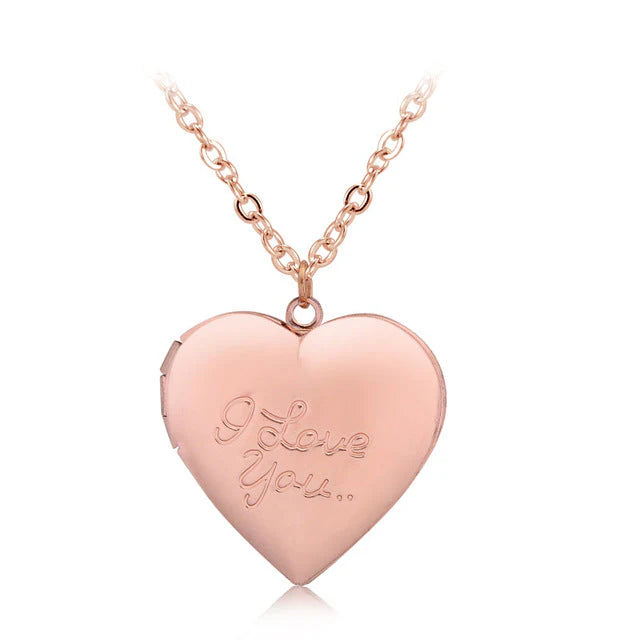 Heart Locket Necklace – Classic Romantic Jewellery Gift Rose gold