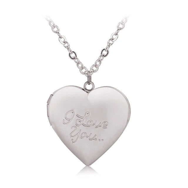 Heart Locket Necklace – Classic Romantic Jewellery Gift Silver