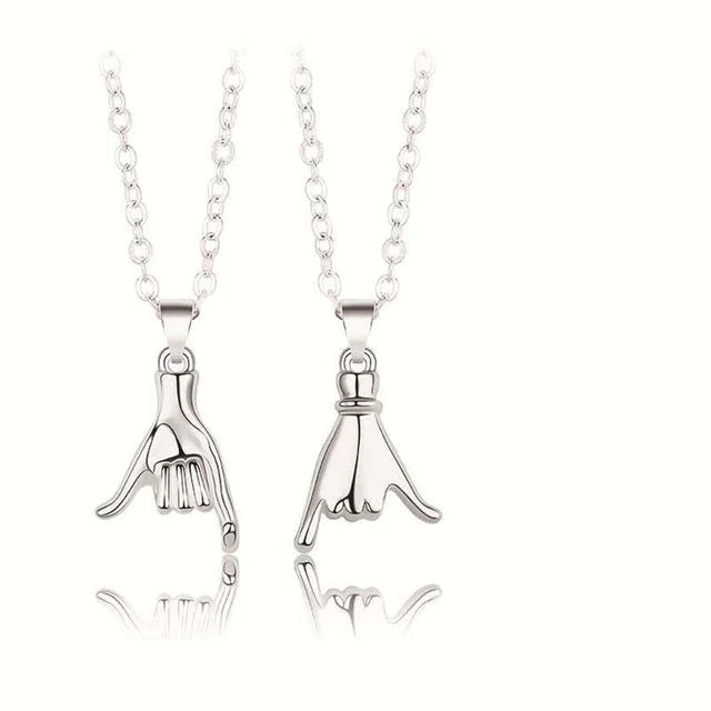 Promise Necklace for Him and Her – Matching Couple Jewellery Silver